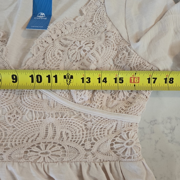 Cupshe Cream Lace Maxi Dress - Picture 12 of 16